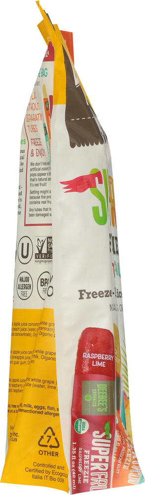 DeeBee's Organics Freezie, SuperFruit, Organic, Tropical