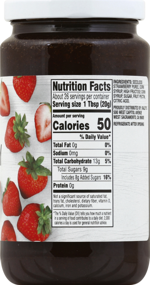 Raley's Seedless Strawberry Jam