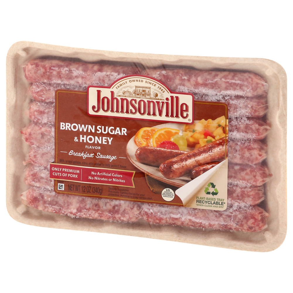 Johnsonville Breakfast Sausage, Brown Sugar & Honey FlavorFrontRight