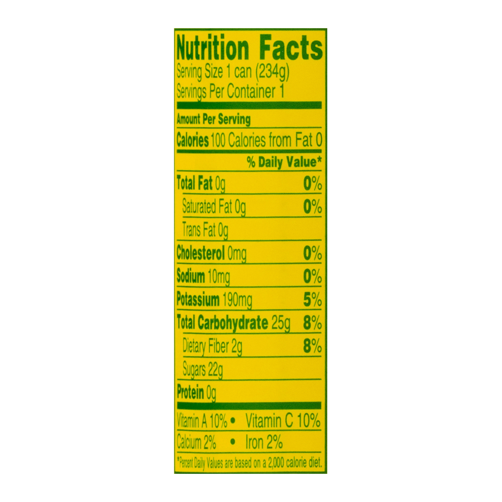 Del Monte Peaches, Sliced, 100 Calorie-Nutrition-Facts
