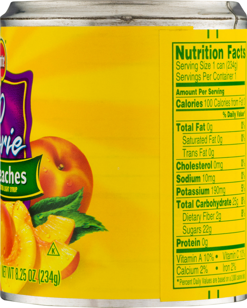 Del Monte Peaches, Sliced, 100 Calorie-Planogram-Right