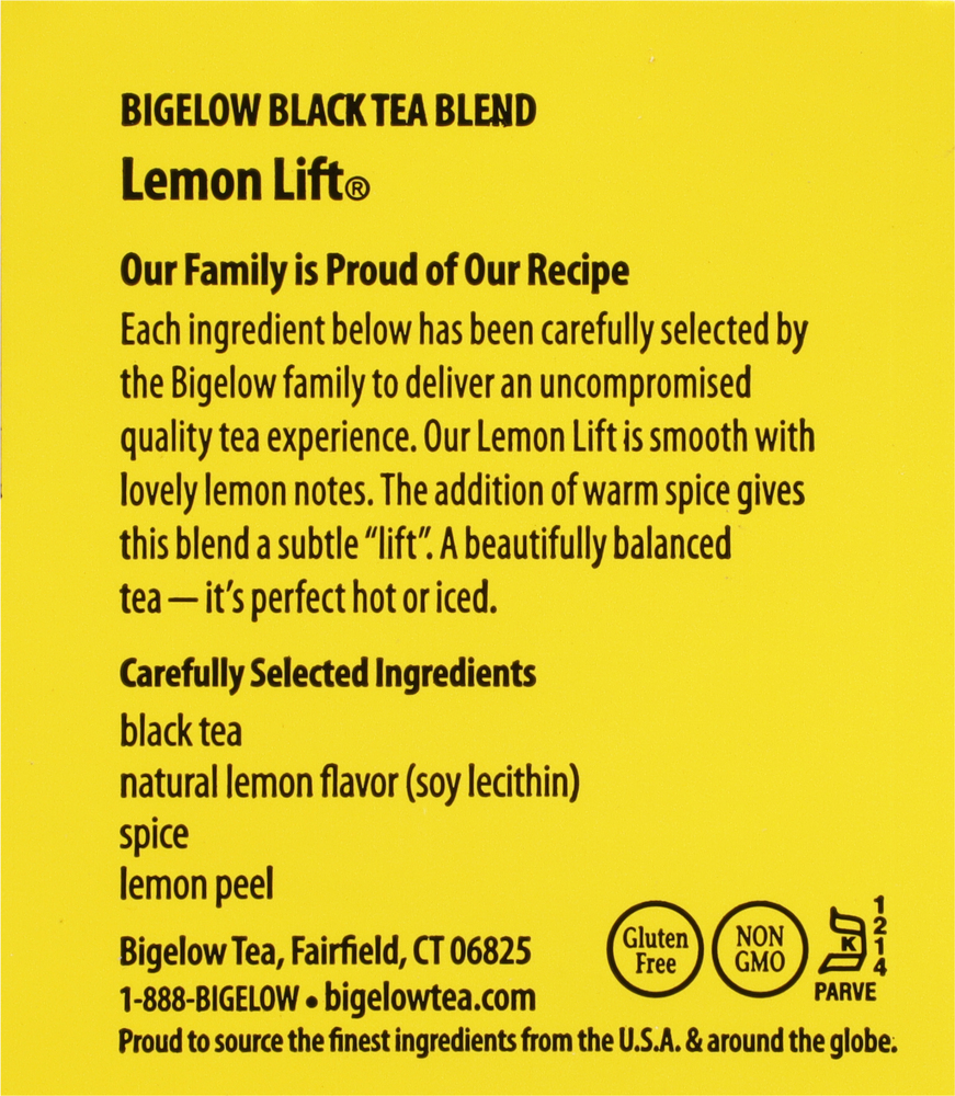 Bigelow Tea Bags Lemon Lift Black Tea