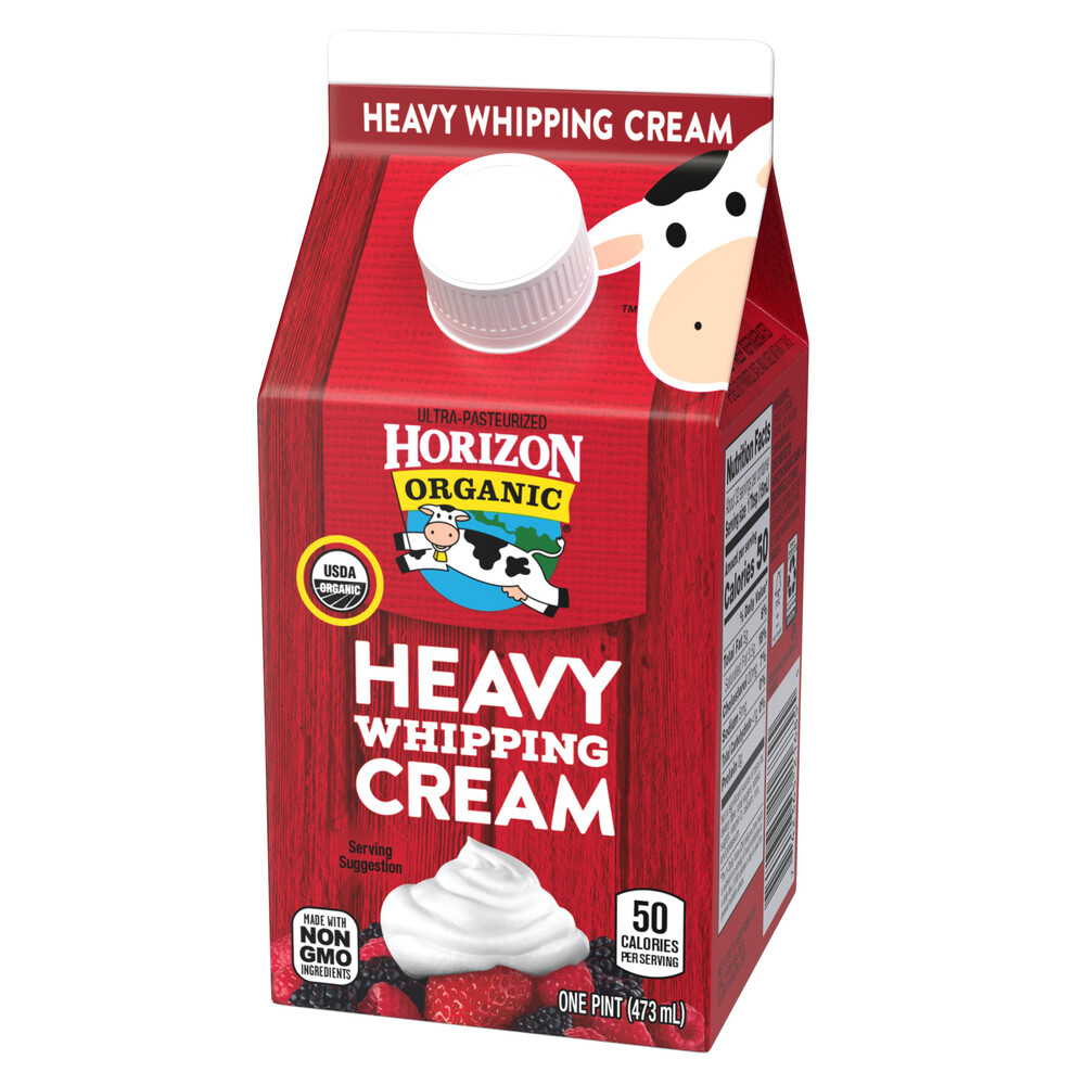 Horizon Organic Heavy Whipping CreamFrontRightElevated