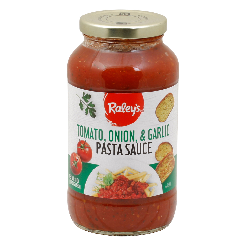 Raley's Pasta Sauce, Tomato, Onion &