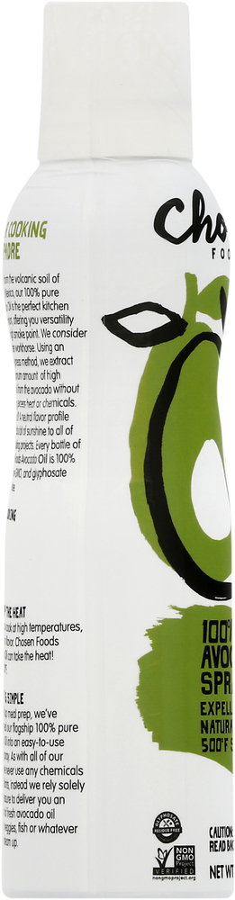 Chosen Foods 100% Pure Avocado Oil Spray – 13.5 Oz, Non-GMO, Chemical & Soy Free, 1532 Servings