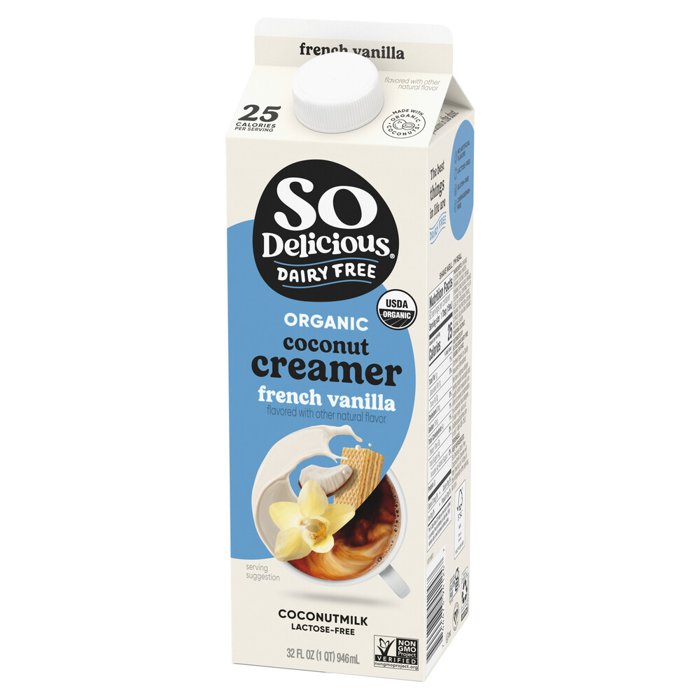 So Delicious Dairy Free Creamer, Organic, Coconutmilk, French Vanilla