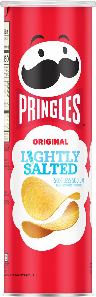 Pringles Potato Crisps, Original, Lightly Salted-Planogram-Back