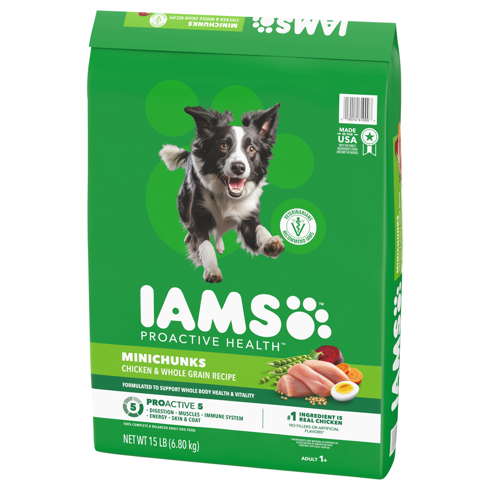 IAMS Proactive Health Adult 1+ 100% Complete & Balanced Minichunks