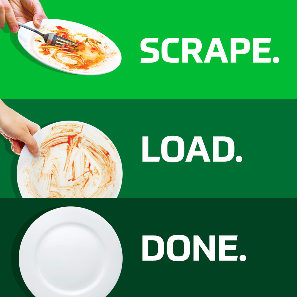 Cascade Platinum Dishwasher PodsFrontRightElevated