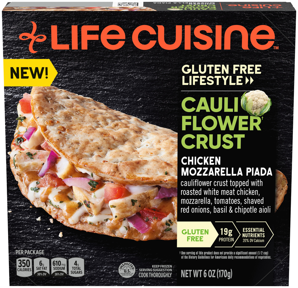 Life Cuisine Chicken Mozzarella Piada, Cauliflower CrustMain