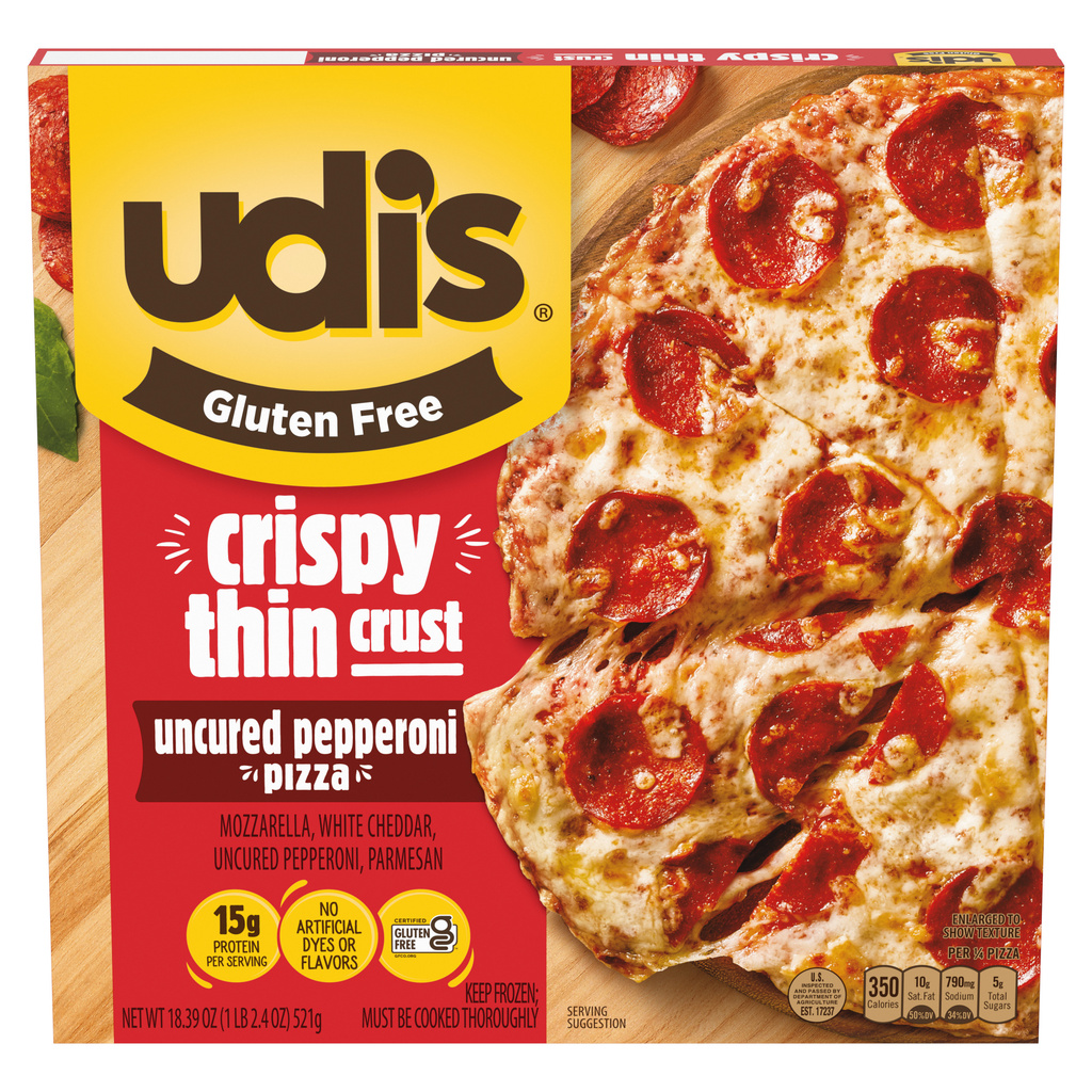 Udis Bakery Thin & Crispy Uncured Pepperoni Pizza
