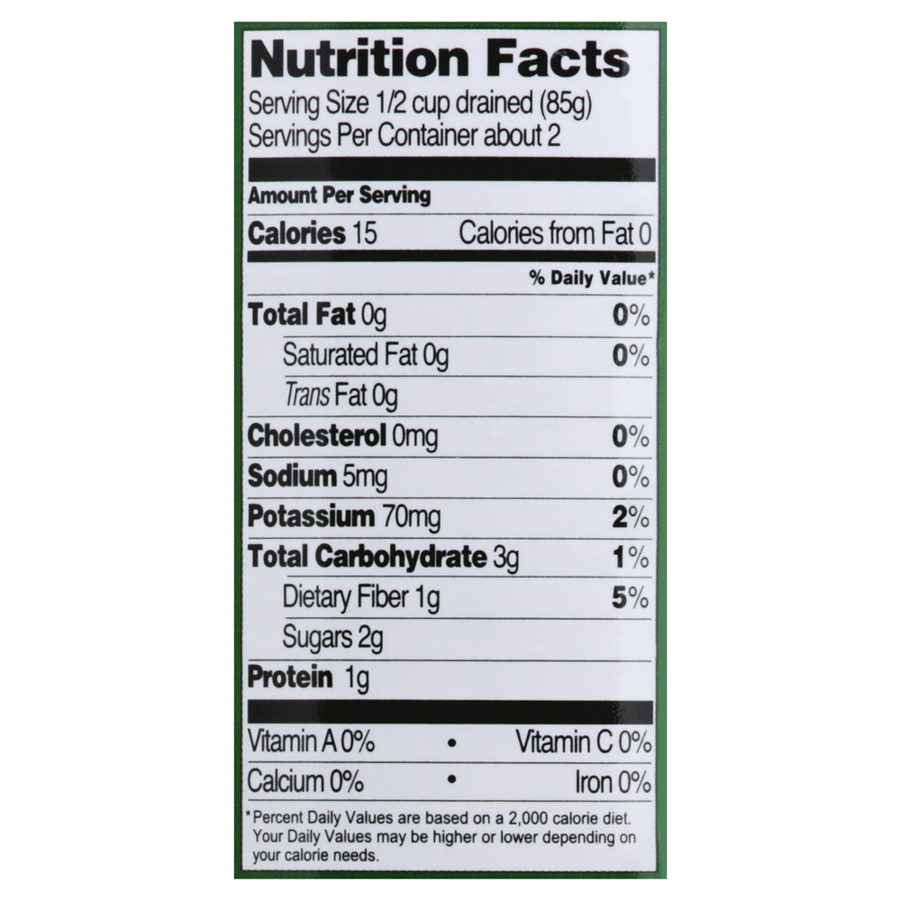Native Forest Bamboo Shoots, Organic, Sliced-Nutrition-Facts