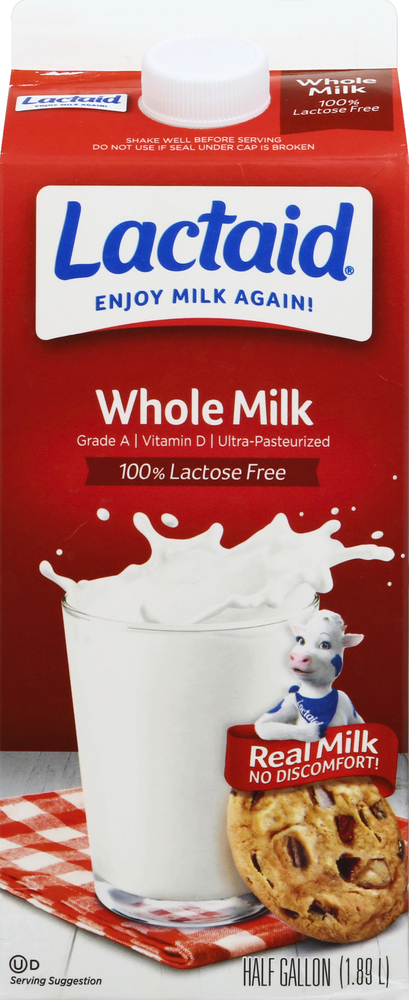 Lactaid Milk, Lactose Free,