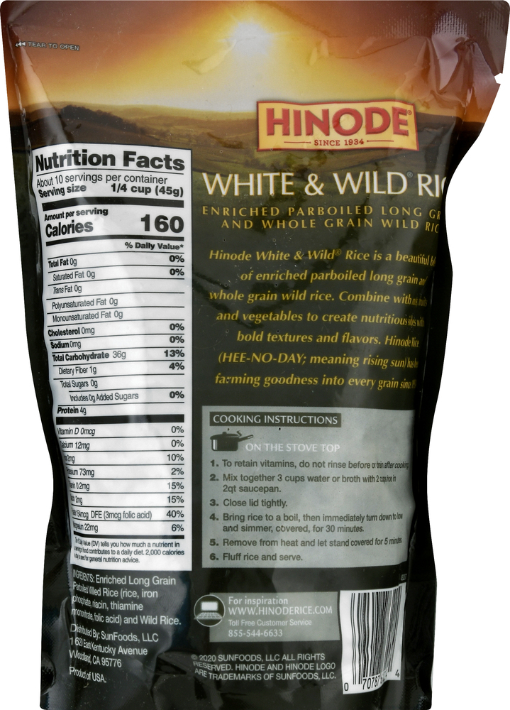 Hinode Rice, White & Wild-Planogram-Back