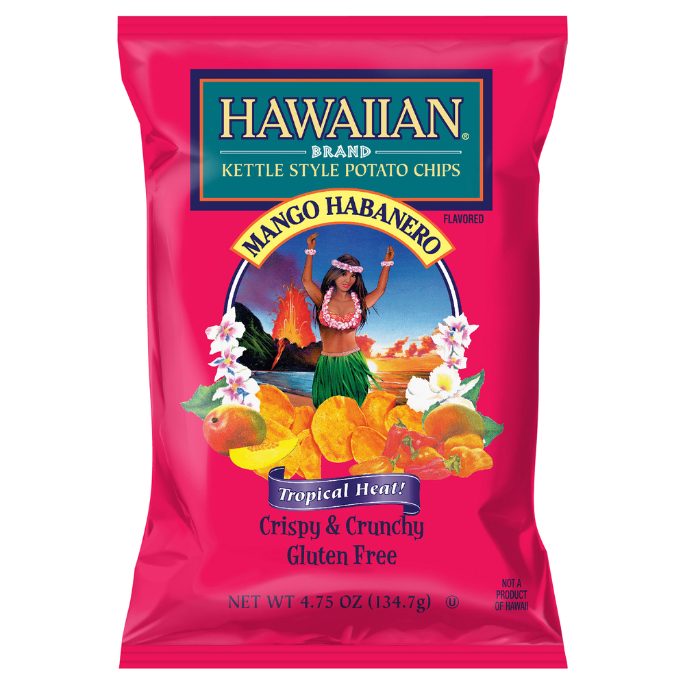 Hawaiian Potato Chips, Mango Habanero Flavored, Kettle StyleMain