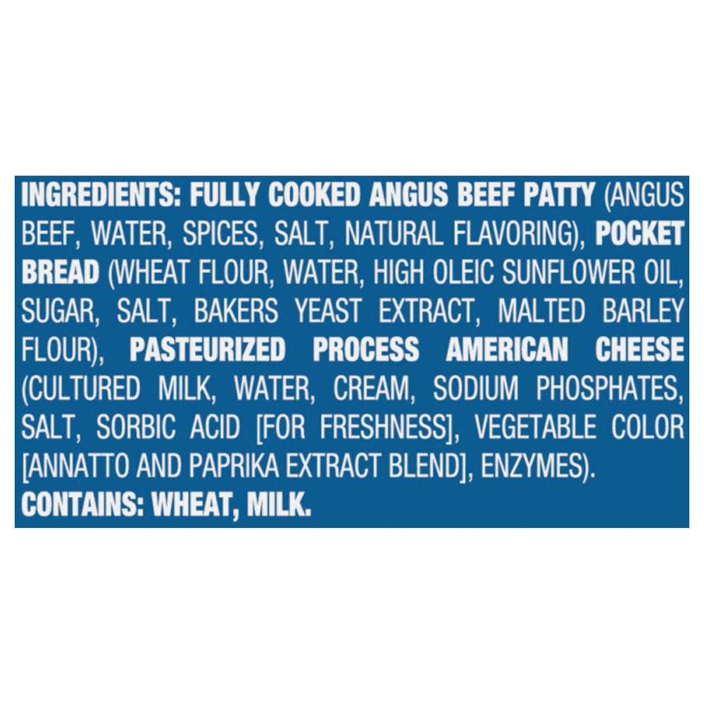 Sandwich Bros. Sandwiches, Burger MeltsIngredients