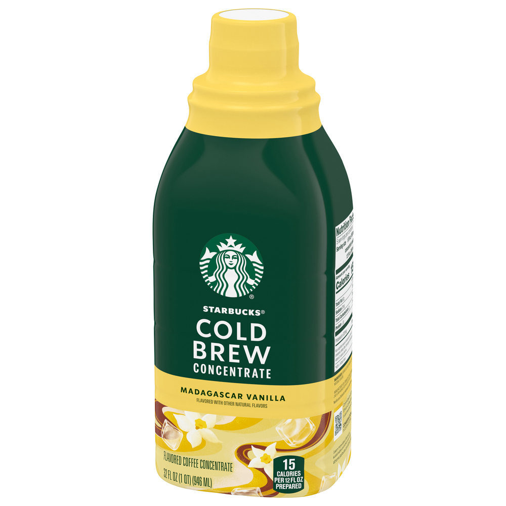 Starbucks Coffee Concentrate, Medium Roast, Madagascar Vanilla, Cold