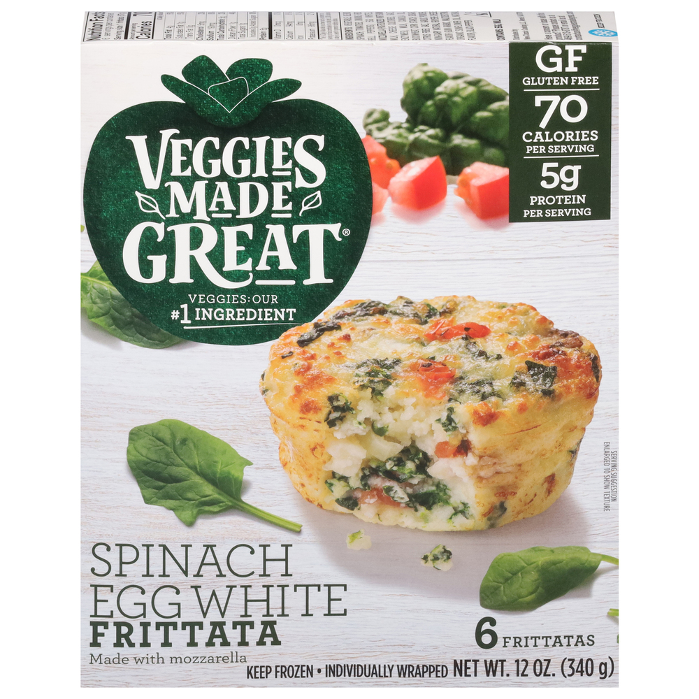 Veggies Made Great Frittata, Spinach Egg White-Ecom