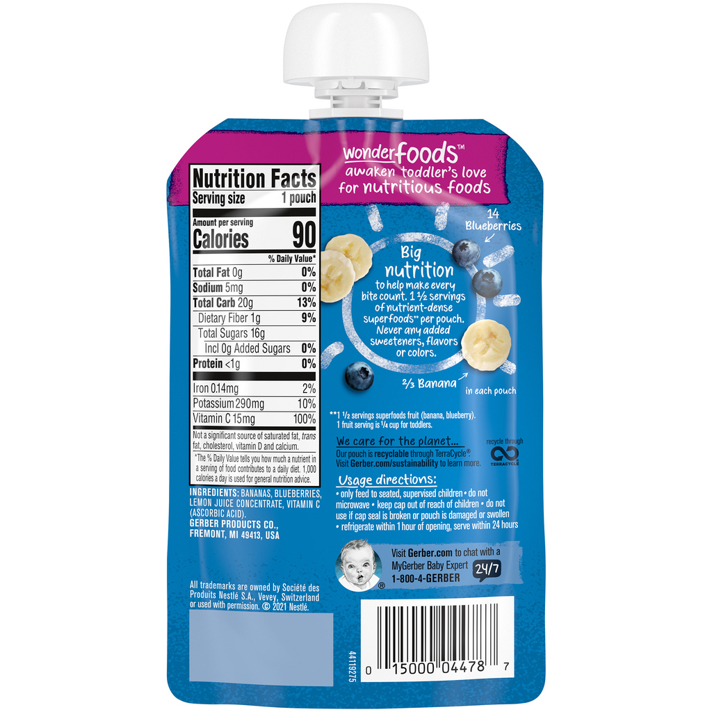Gerber 2025 blueberry banana
