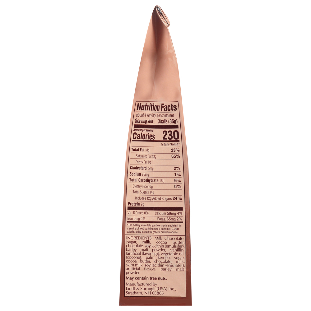 Lindt Lindor Milk Chocolate Truffles, Fudge SwirlPlanogramRight