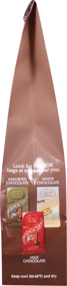 Lindt Lindor Milk Chocolate Truffles, Fudge SwirlPlanogramLeft