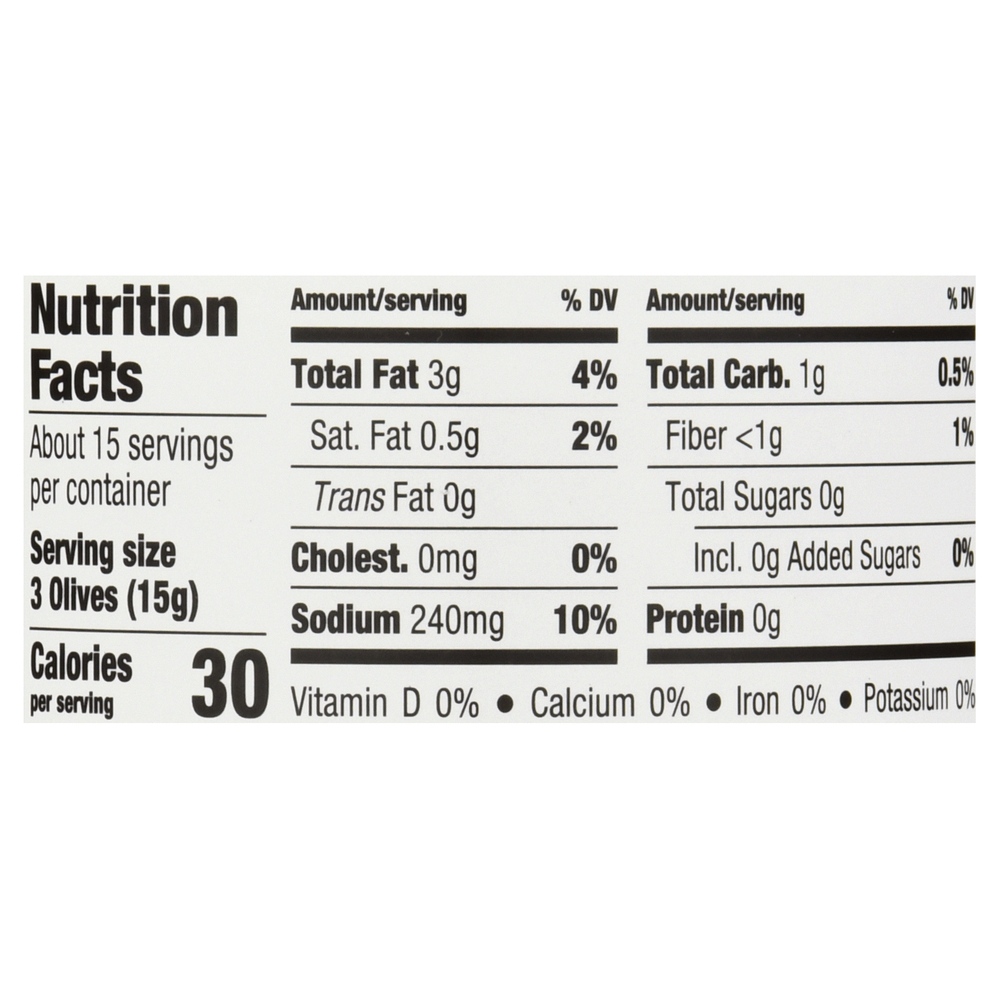 Mezzetta Olives, Castelvetrano, Pitted ItalianNutritionFacts