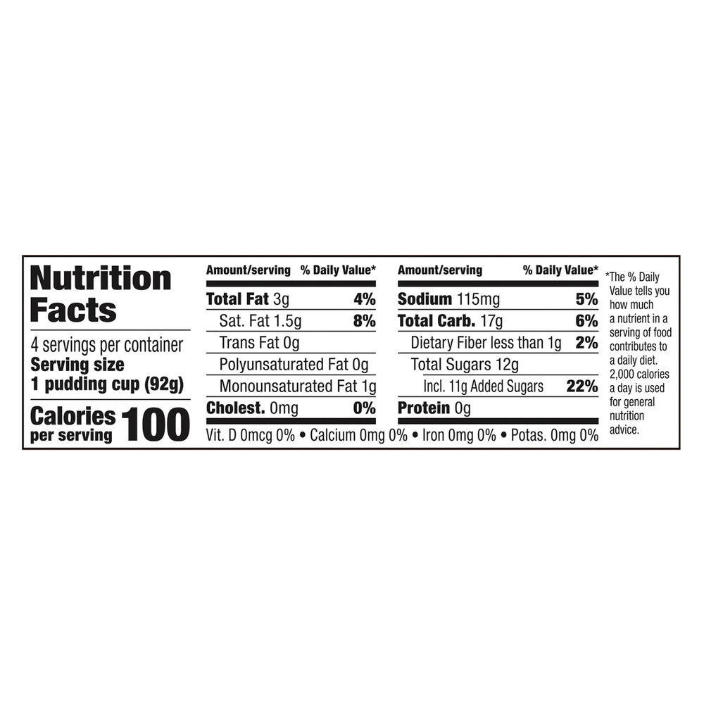Snack Pack Pudding, VanillaNutritionFacts