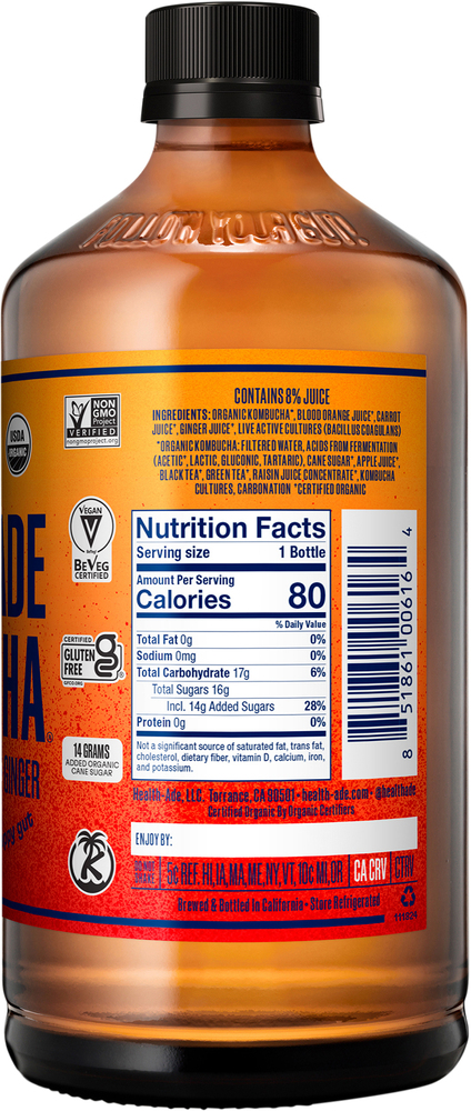 Health-Ade Blood Orange Carrot Ginger Kombucha