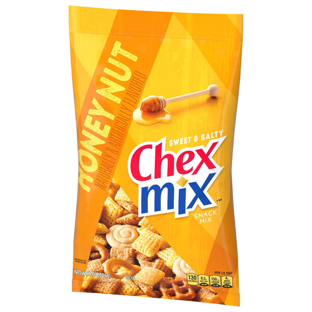 Chex Mix Snack Mix, Sweet & Salty, Honey NutFrontRightElevated
