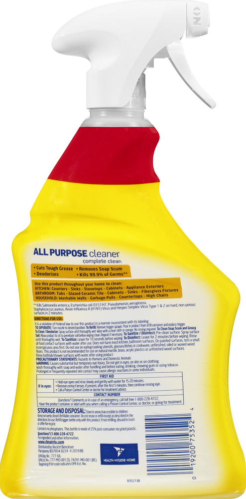 Lysol All Purpose Cleaner Lemon Breeze Scent