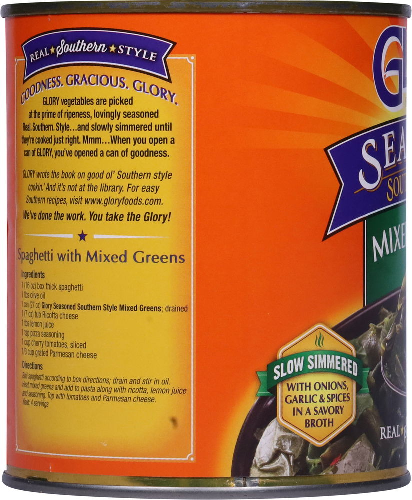 Glory Mixed Greens, Seasoned, Southern StylePlanogramLeft