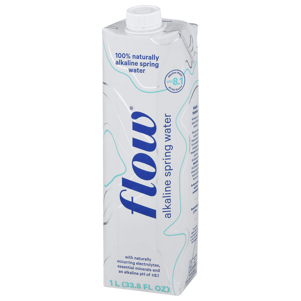 Flow Spring Water, Alkaline-Front-Right-Elevated
