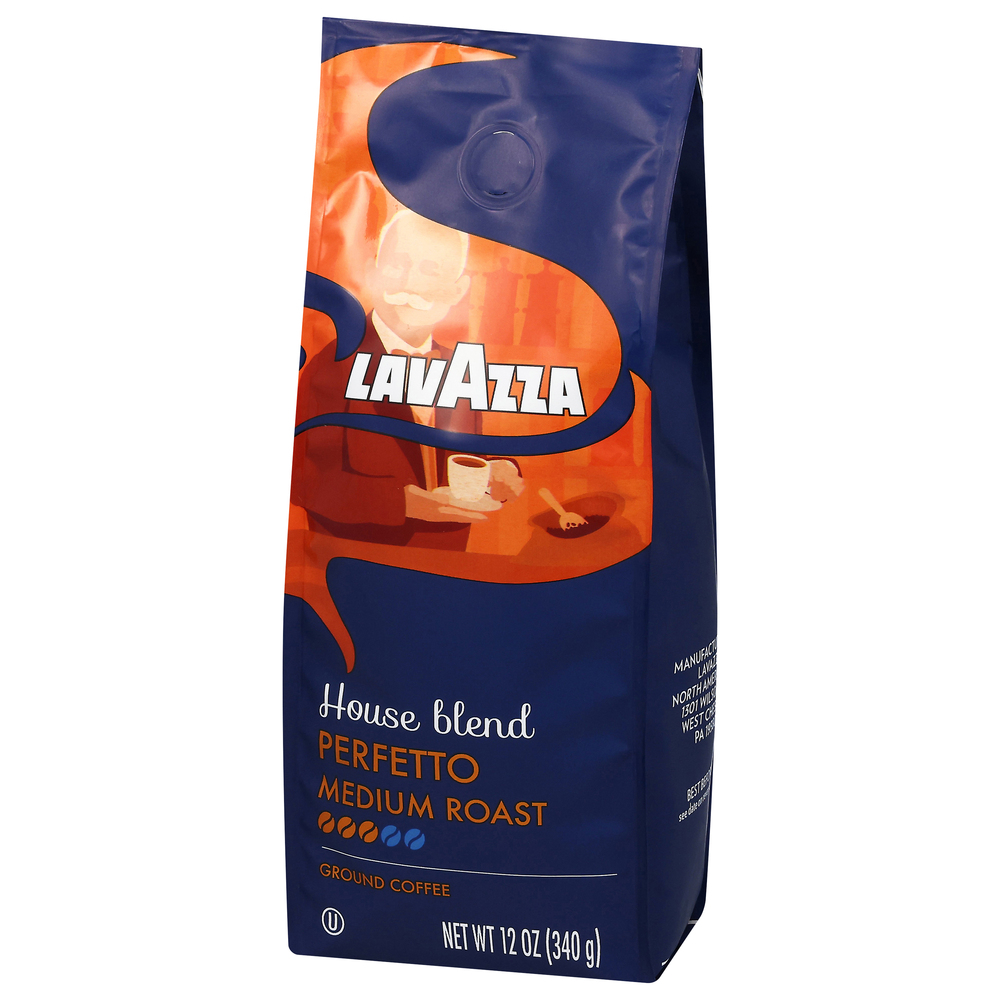 Lavazza Coffee, Ground, Medium Roast, House Blend Perfetto