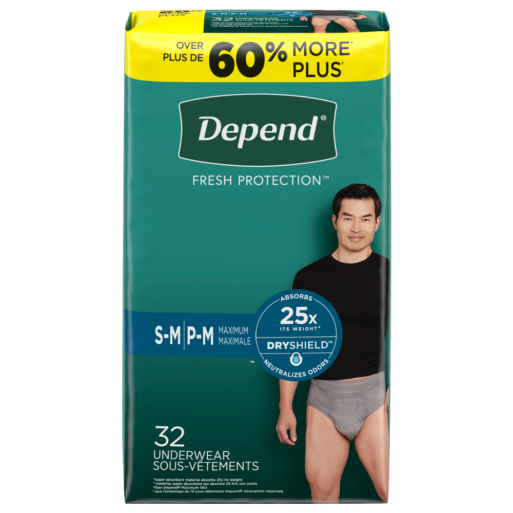 Depend Underwear, Maximum, Large 17 Ea, Adult Incontinence Products