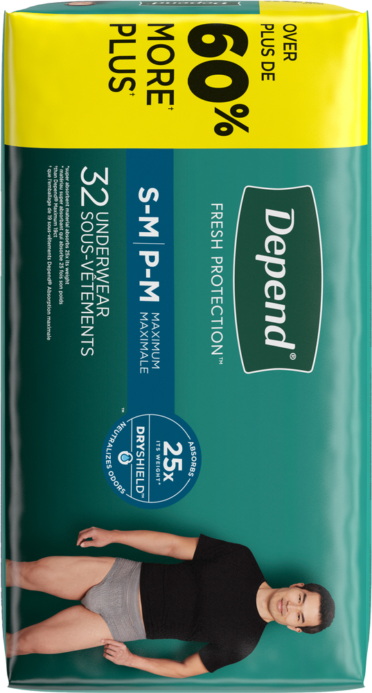 Depend Fresh Protection Adult Incontinence Underwear Maximum Absorbency  Small/Medium Grey Underwear, 19 count - Foods Co.