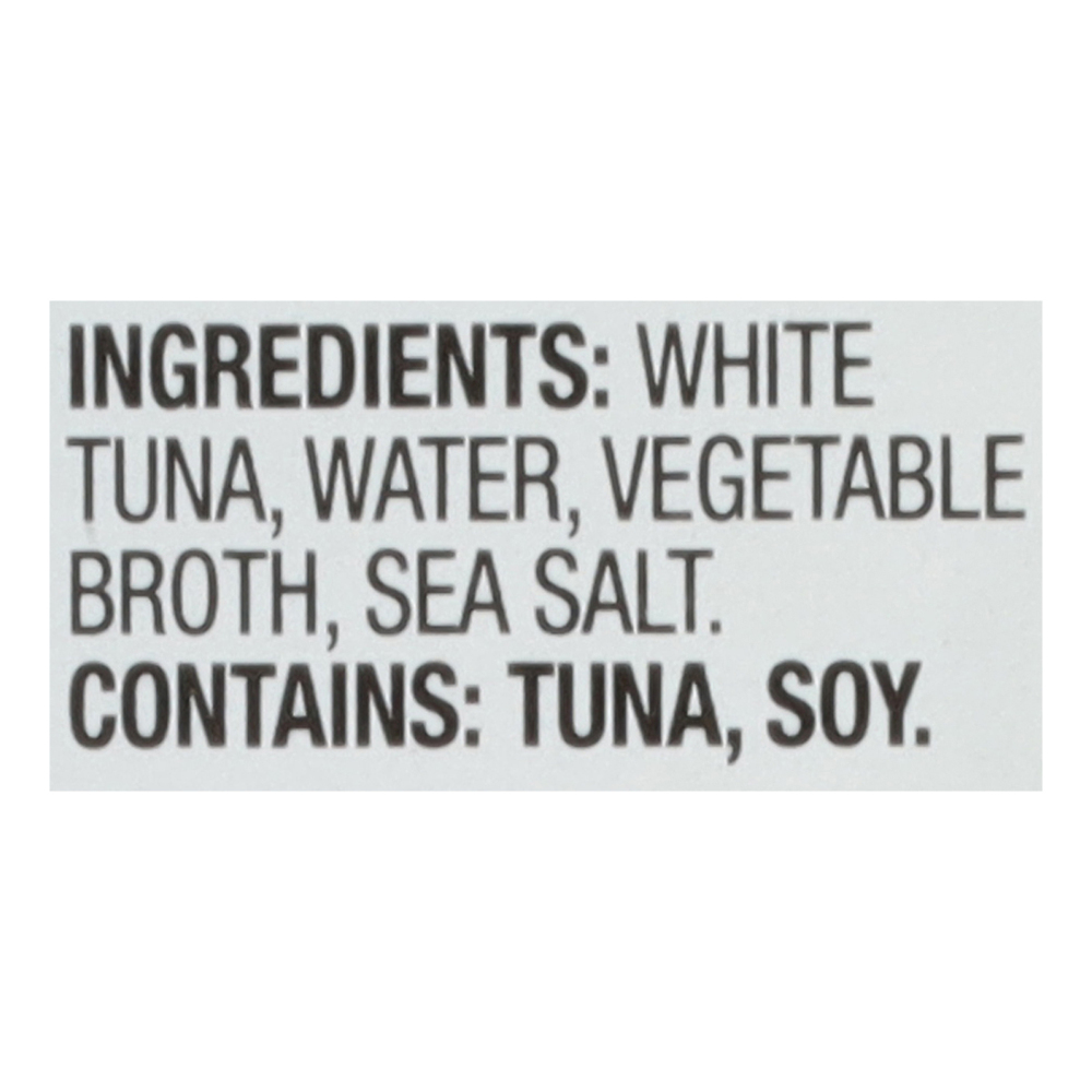 Bumble Bee Tuna, in Water, White, Solid, AlbacoreIngredients