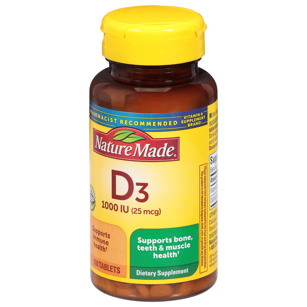 Nature Made Vitamin D3, TabletsFrontRightElevated