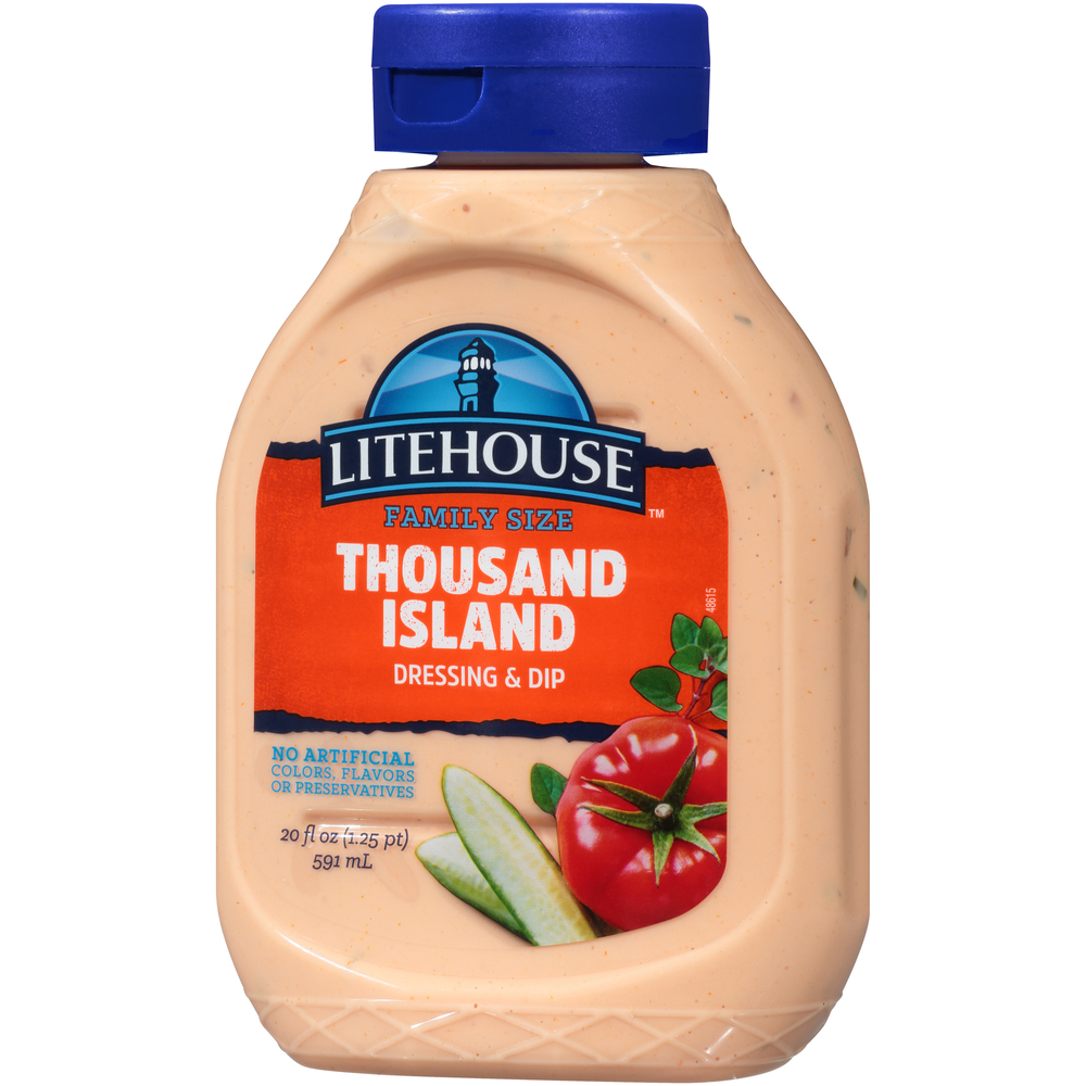 Litehouse Dressing & Dip, Thousand Island, Family SizeFrontRightElevated
