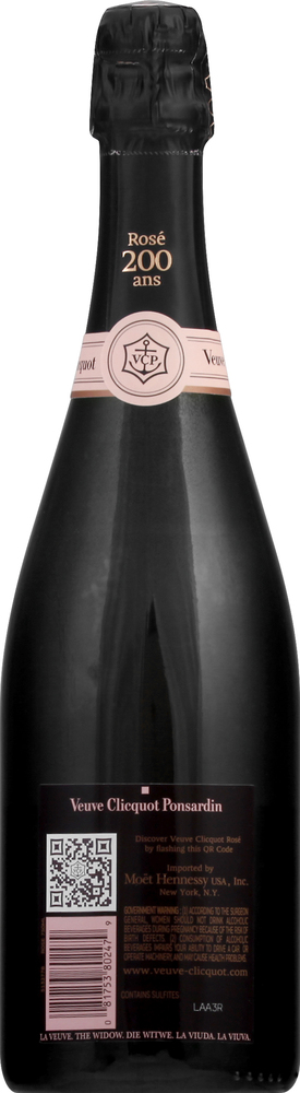 Veuve Clicquot Brut Rose Champagne France Sparkling Wine