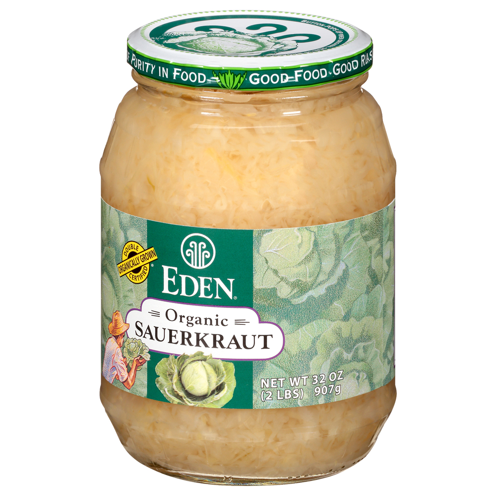 Eden Sauerkraut, OrganicFrontRightElevated