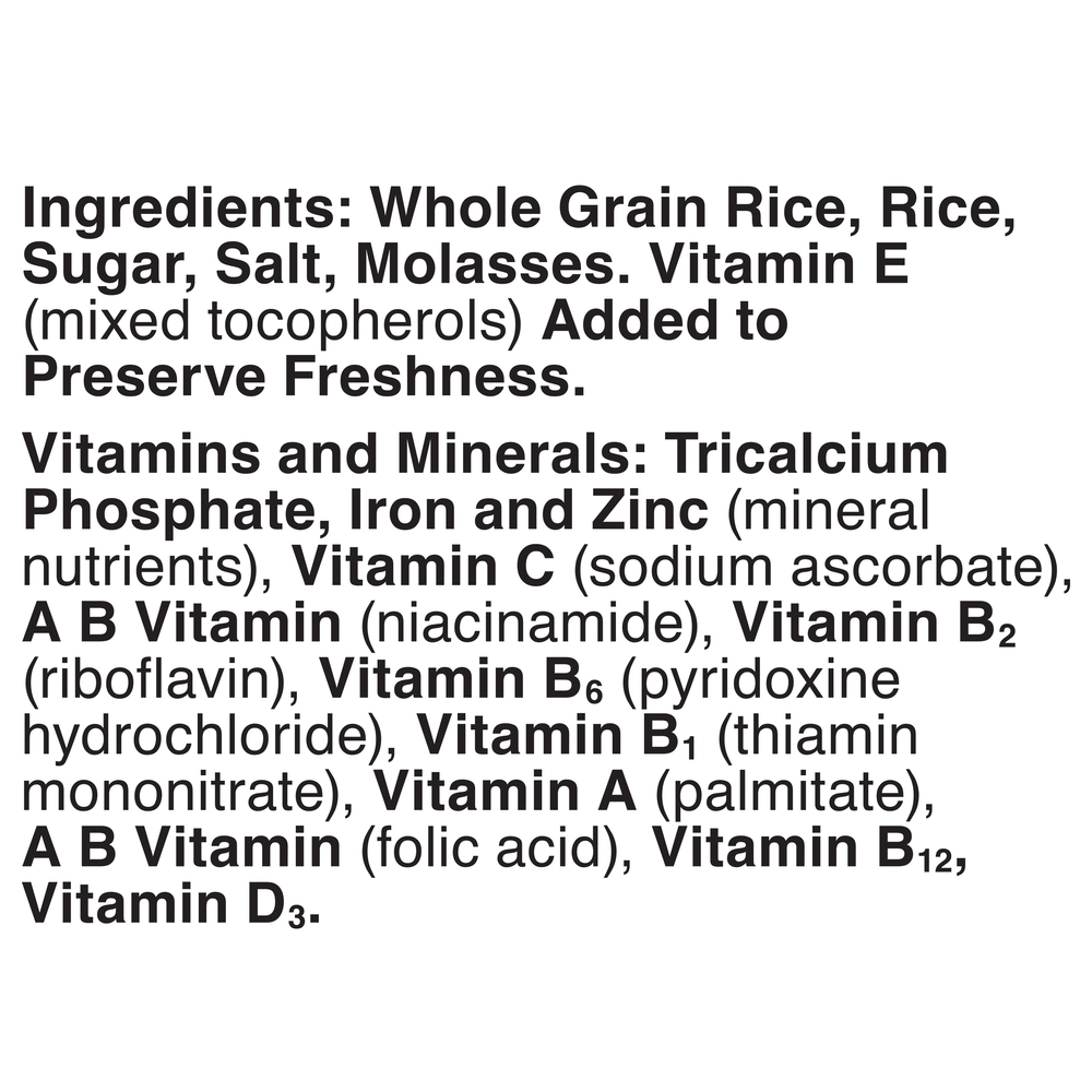 Chex Rice Cereal, Oven ToastedIngredients