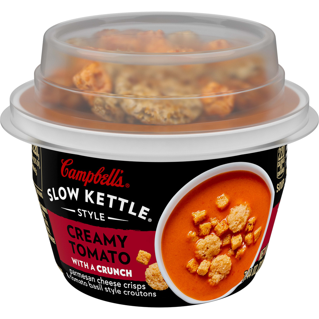 Campbell s Slow Kettle Style Soup Creamy Tomato with a Crunch