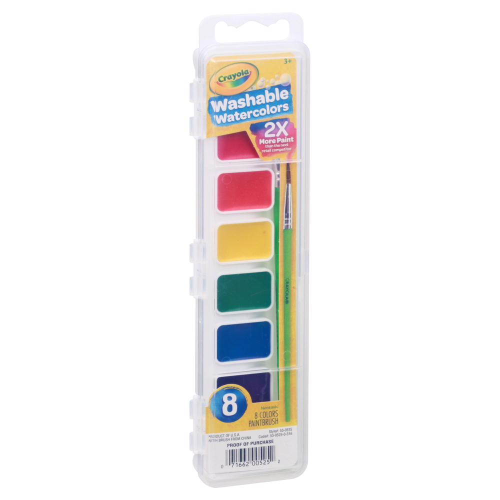 Crayola No Drip Washable Paint Brush Pens - 5 Ea 
