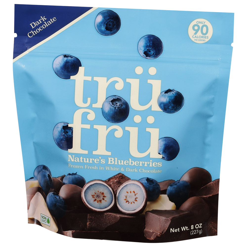 Tru Fru Nature's Blueberries, Dark ChocolateFrontRightElevated