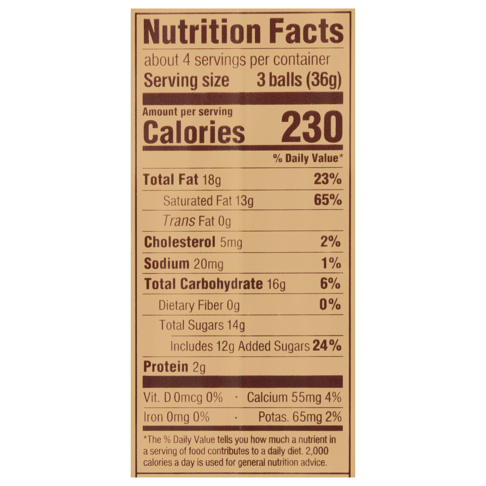 Lindt Lindor Chocolate Truffles Assorted Nutrition Facts