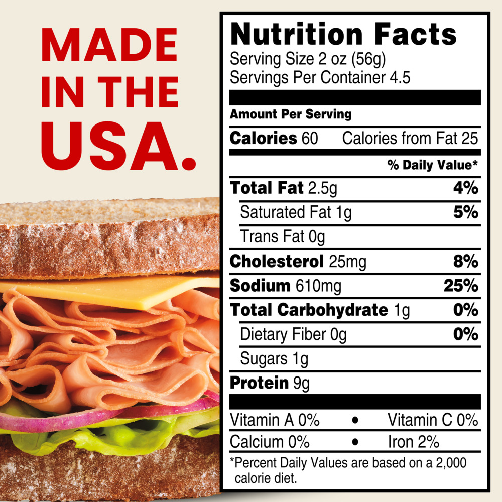 Hillshire Farm Ultra Thin Sliced Smoked Ham Sandwich Meat, 9 ozPlanogramBack