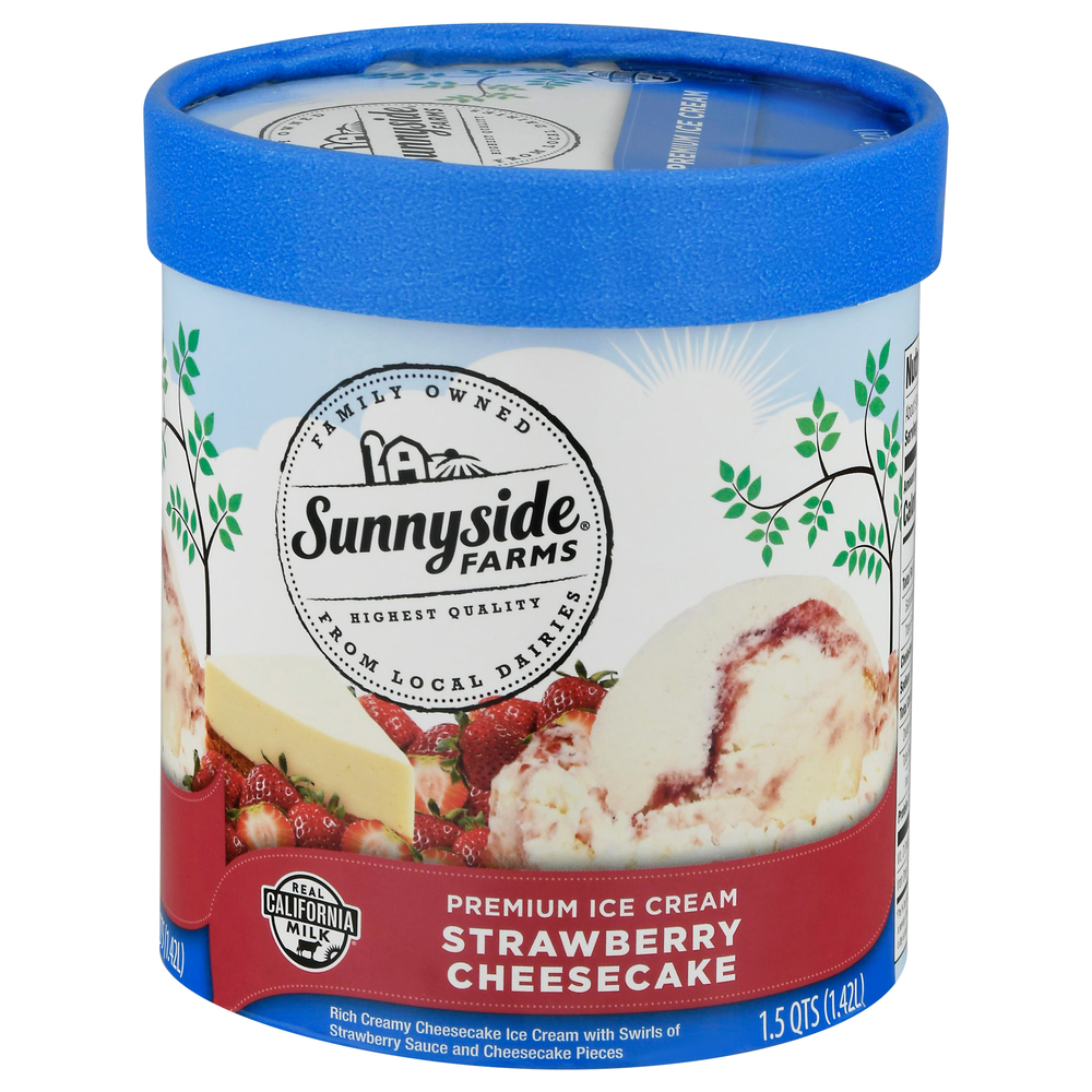 Sunnyside Farms Ice Cream, Premium, Strawberry