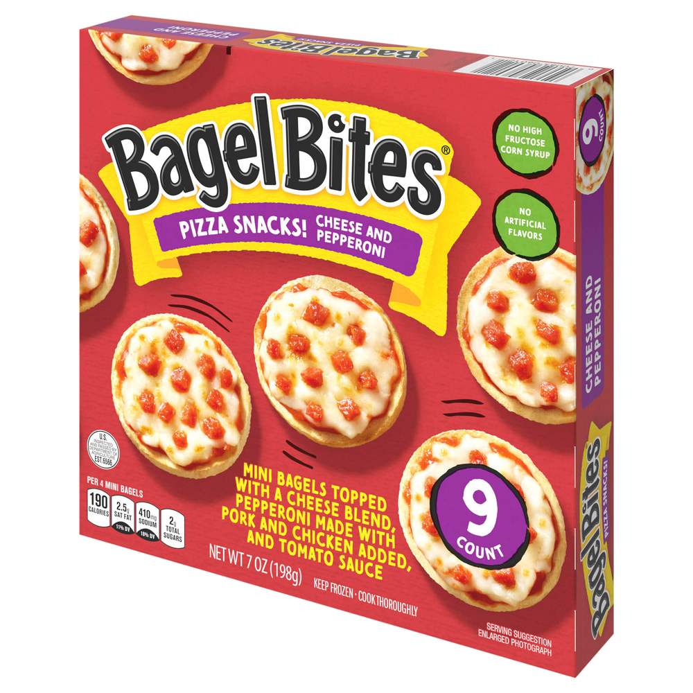 ピーナッツページ Bagel Bites Cheese & Pepperoni Mini Pizza Bagel Frozen