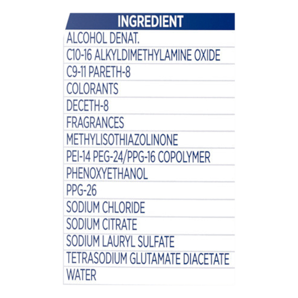 Dawn Platinum Dishwashing Liquid, Fresh Rain ScentIngredients