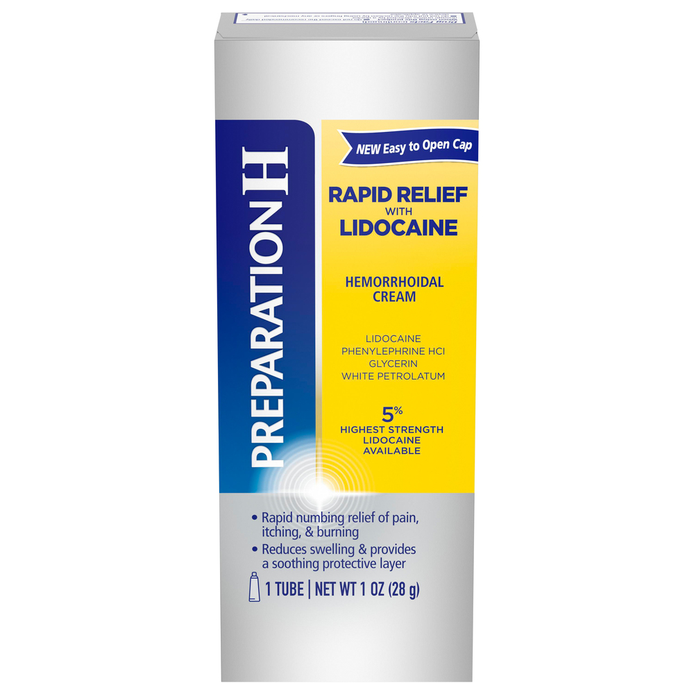Preparation H Hemorrhoidal Cream, Rapid Relief with Lidocaine